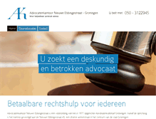 Tablet Screenshot of aknieuweebbingestraat.nl